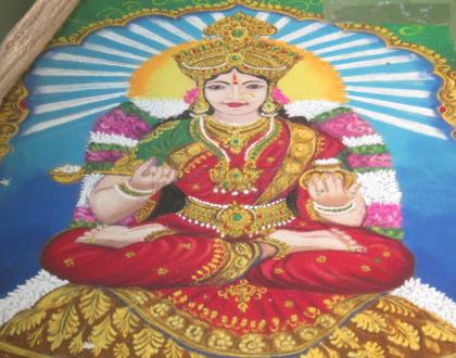 Rangoli: Goddess Annapurani