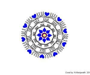 Free hand kolam 