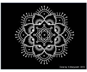 free hand kolam using power point