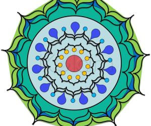 Rangoli: Coral by using power point