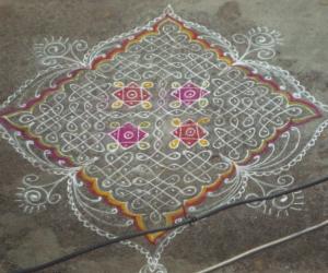 Rangoli: Last kolam of navaratri