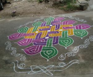Rangoli: Sankrathi kolam