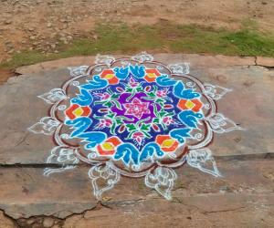 margali friday rangoli .  