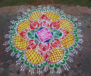 Rangoli: margali rangoli 