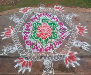 Rangoli: Margali rangoli 