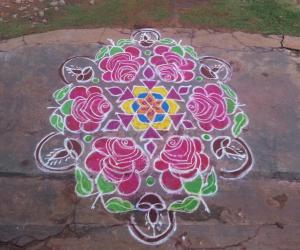 Rangoli: Margali rangoli 