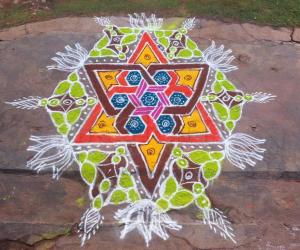 Rangoli: margali rangoli 