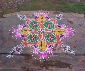 Rangoli: margali rangoli 