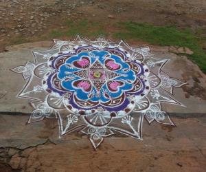 Rangoli: happy women's day 