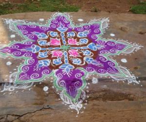 Rangoli: margali friday rangoli .  