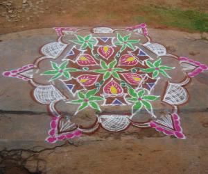 deepam rangoli