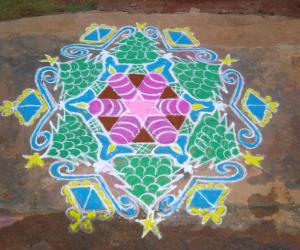 Rangoli: christmas rangoli
