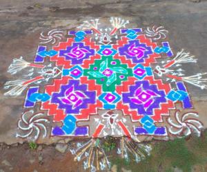Rangoli: deepavalli rangoli