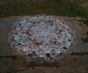 Rangoli: freehand rangoli.