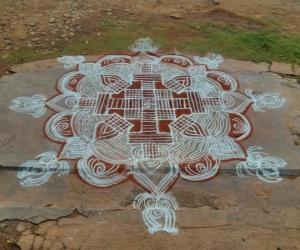 Rangoli: padi kolam