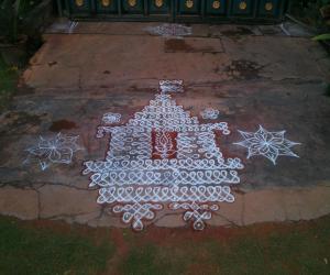 Ratha sapthami rangoli