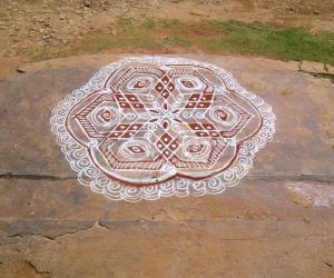 Rangoli: dotted rangoli