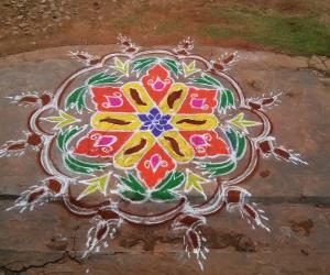 dotted rangoli