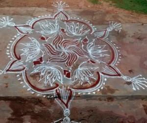 Rangoli: Dotted rangoli