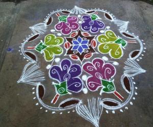 Rangoli: Margazhli kolam Day 7