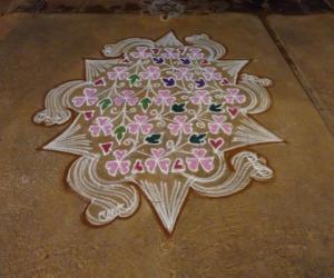 Rangoli: Valentines day Rangoli