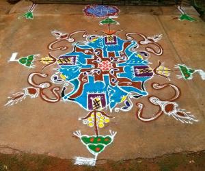 Ganesh chathurthi rangoli 2015