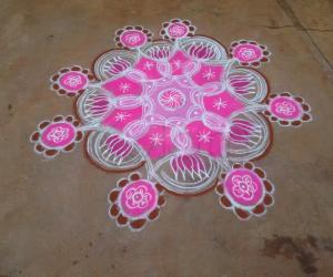 Navarathri Rangoli Day 8 - 2015