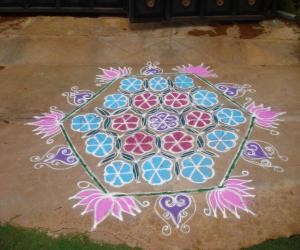 Rangoli: dotted rangoli