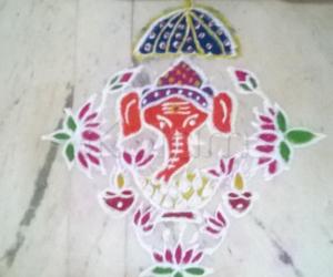 Rangoli: Ganesha rangoli