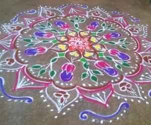karthigai rangoli