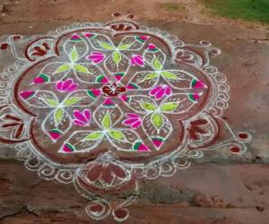 Rangoli: dotted rangoli