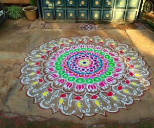 Ganesh Chaturthi special rangoli 2015