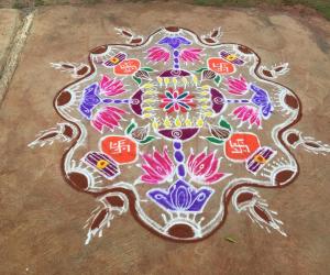 Varamahalakshmi Rangoli -2015
