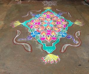 Rangoli: Diwali rangoli 