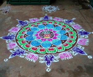 Varamahalakshmi rangoli