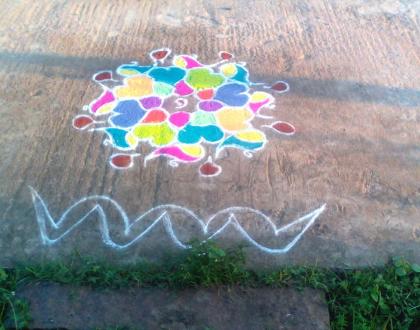 Rangoli: my diwali rangoli