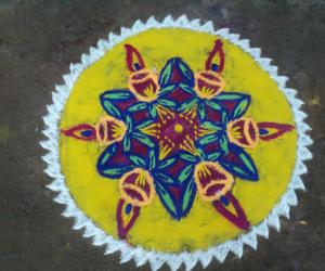 Rangoli: friday kolam
