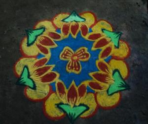 flower rangoli