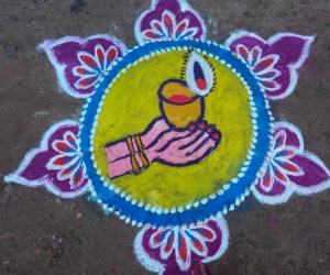 karthigai  kolam