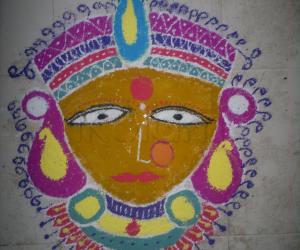 Rangoli: Navaratri Day 1 rangoli