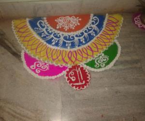 Rangoli: free hand rangoli