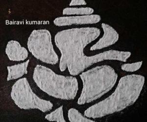 Rangoli: Ganesha rangoli