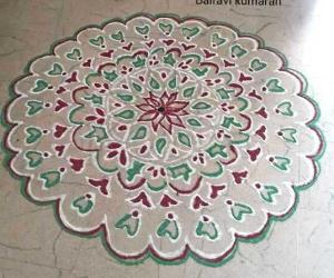 Rangoli: freehand rangoli