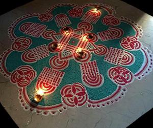 Rangoli: Navaratri day 4