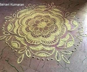 Rangoli: Navaratri day 3