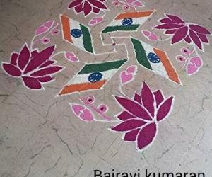 Independence day rangoli