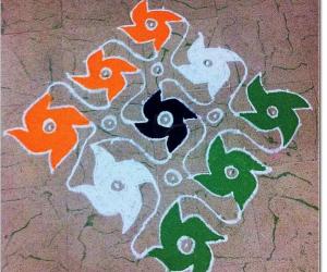 Independence day rangoli