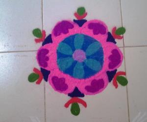 Rangoli: Flower 
