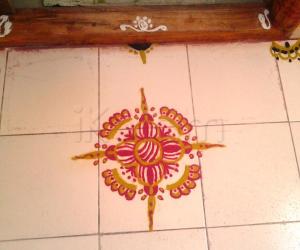 Free hand Rangoli