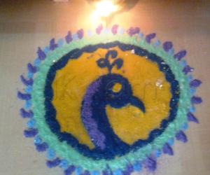 Rangoli: Kutti Peacock 